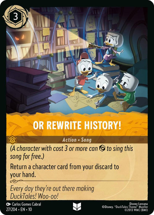 Disney Lorcana: Or Rewrite History! card image