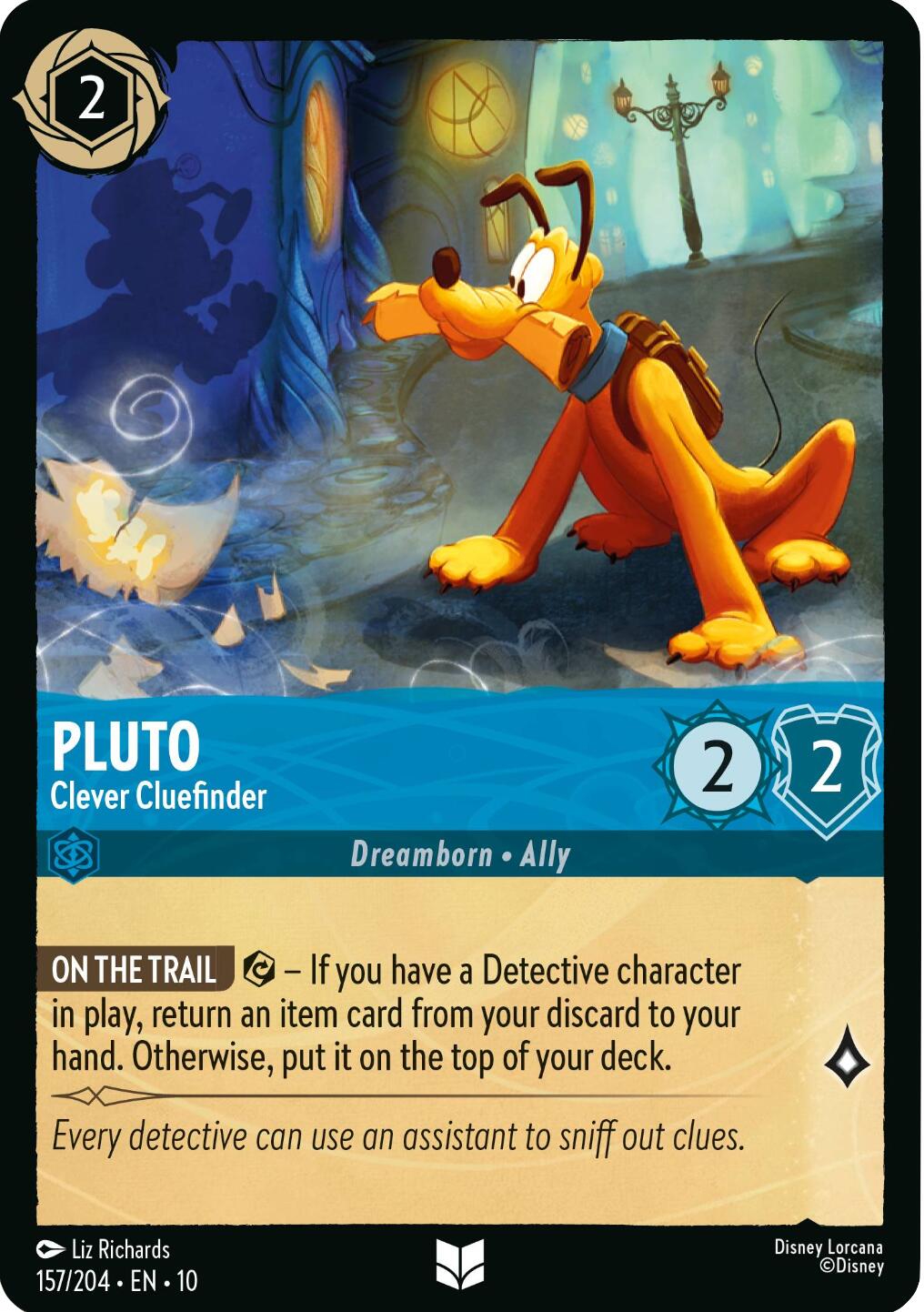 Disney Lorcana: Pluto - Clever Cluefinder card image