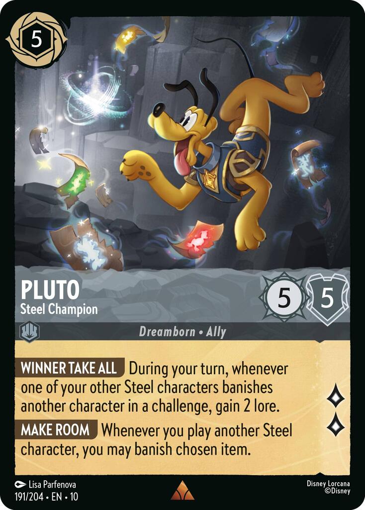 Disney Lorcana: Pluto - Steel Champion card image