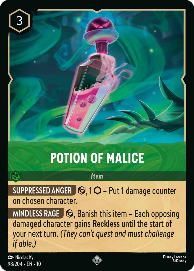 Disney Lorcana: Potion of Malice card image