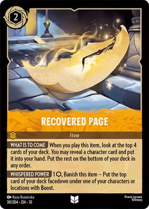 Disney Lorcana: Recovered Page card image