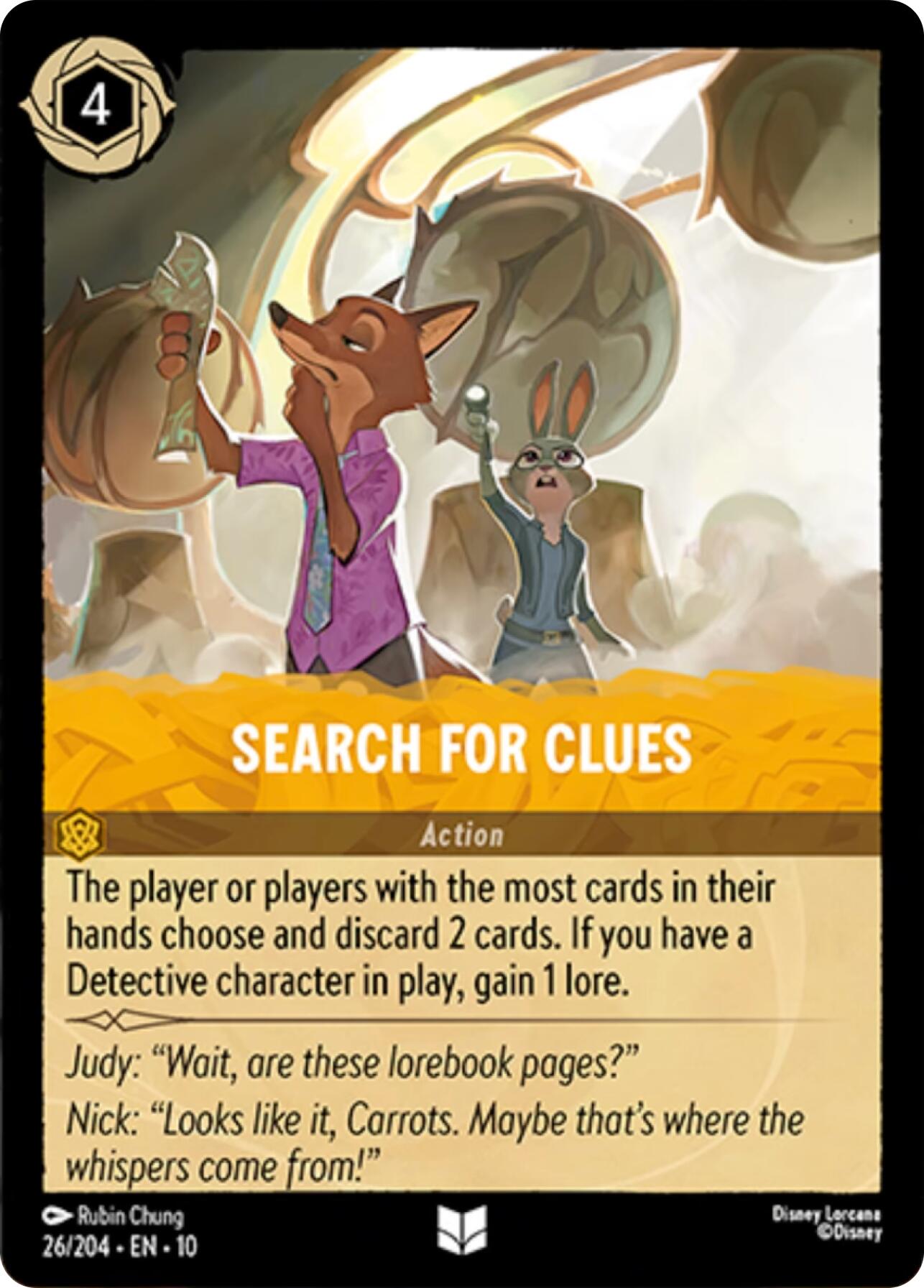 Disney Lorcana: Search For Clues card image