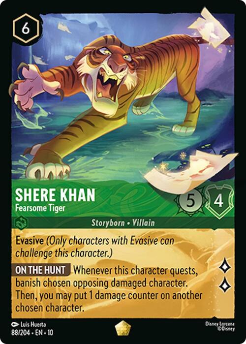 Disney Lorcana: Shere Khan - Fearsome Tiger card image