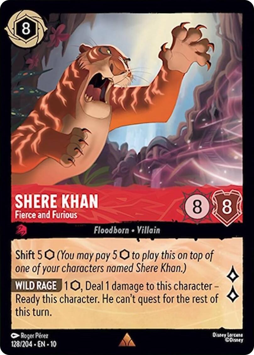 Disney Lorcana: Shere Khan - Fierce and Furious card image
