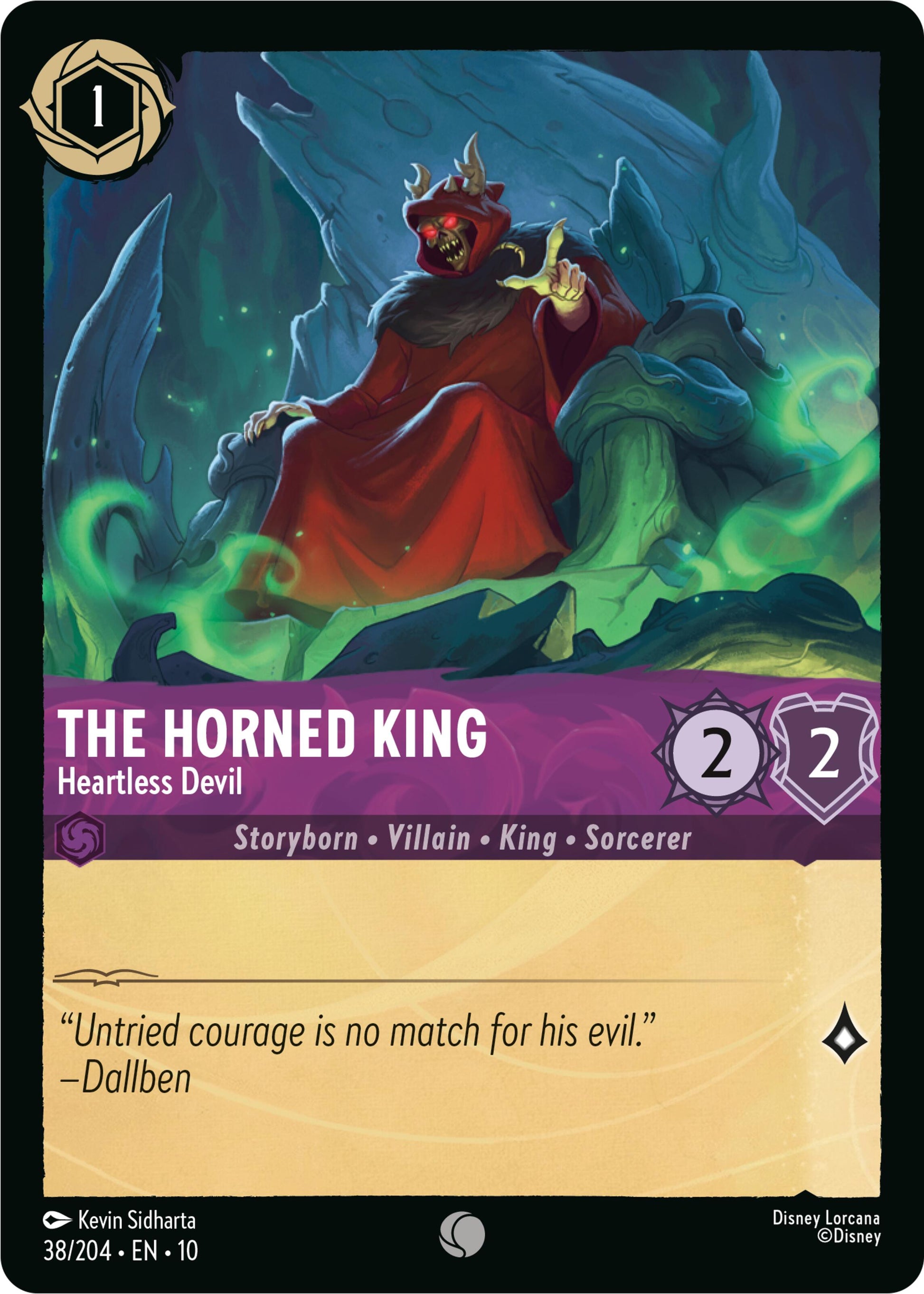 Disney Lorcana: The Horned King - Heartless Devil card image