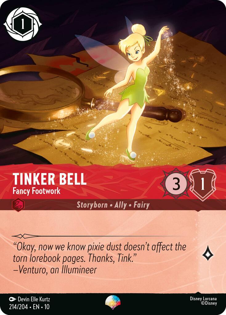 Disney Lorcana: Tinker Bell - Fancy Footwork (Epic) card image