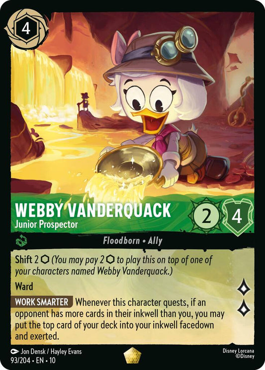 Disney Lorcana: Webby Vanderquack - Junior Prospector card image