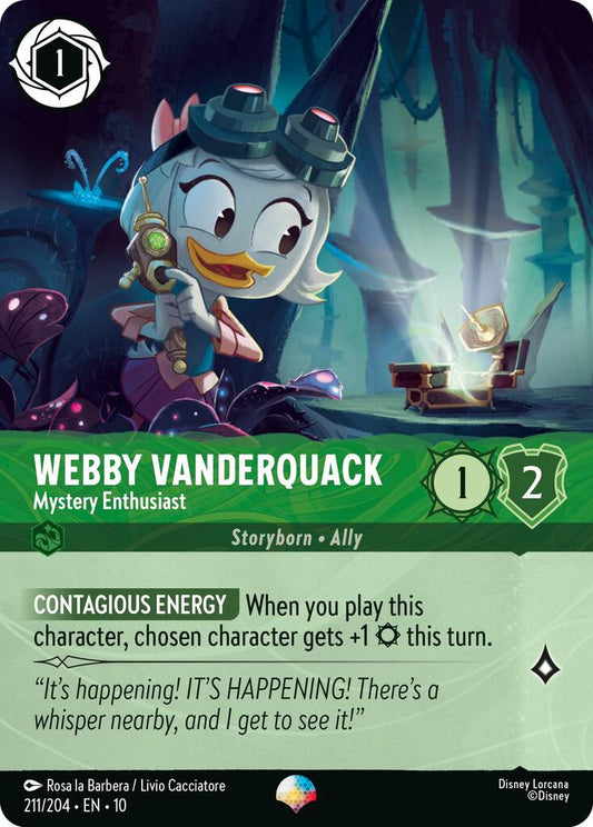 Disney Lorcana: Webby Vanderquack - Mystery Enthusiast (Epic) card image