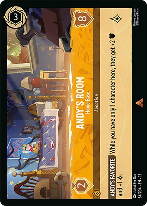 Disney Lorcana: Andy's Room - Home Base card image