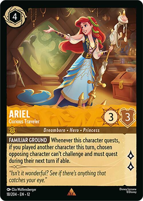 Disney Lorcana: Ariel - Curious Traveler card image