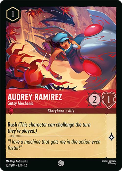 Disney Lorcana: Audrey Ramirez - Gutsy Mechanic card image
