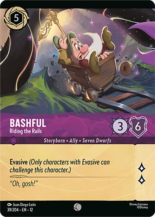 Disney Lorcana: Bashful - Riding the Rails (Foil) card image
