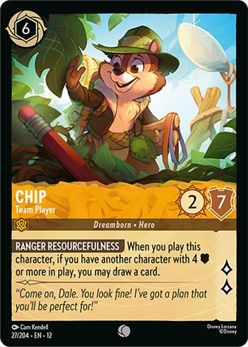 Disney Lorcana: Chip - Team Player card image