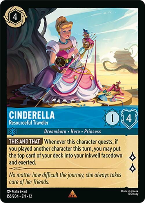 Disney Lorcana: Cinderella - Resourceful Traveler card image
