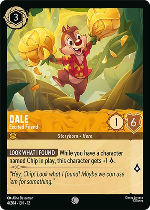 Disney Lorcana: Dale - Excited Friend card image
