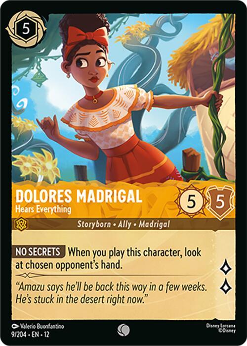 Disney Lorcana: Dolores Madrigal - Hears Everything card image