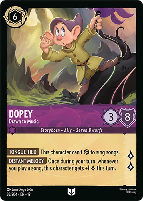 Disney Lorcana: Dopey - Drawn to Music card image