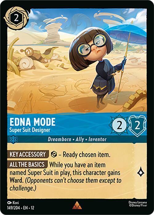 Disney Lorcana: Edna Mode - Super Suit Designer card image
