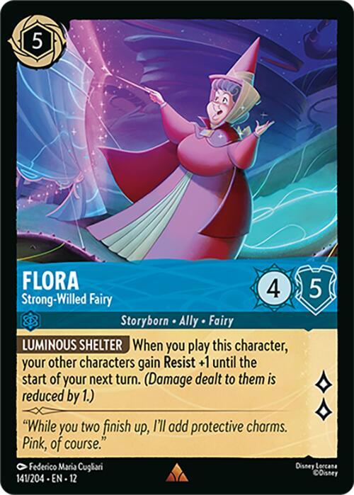 Disney Lorcana: Flora - Strong-Willed Fairy card image