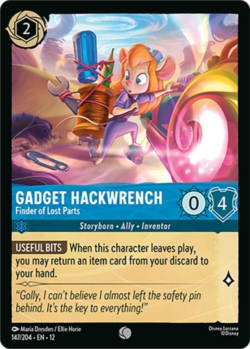 Disney Lorcana: Gadget Hackwrench - Finder of Lost Parts card image