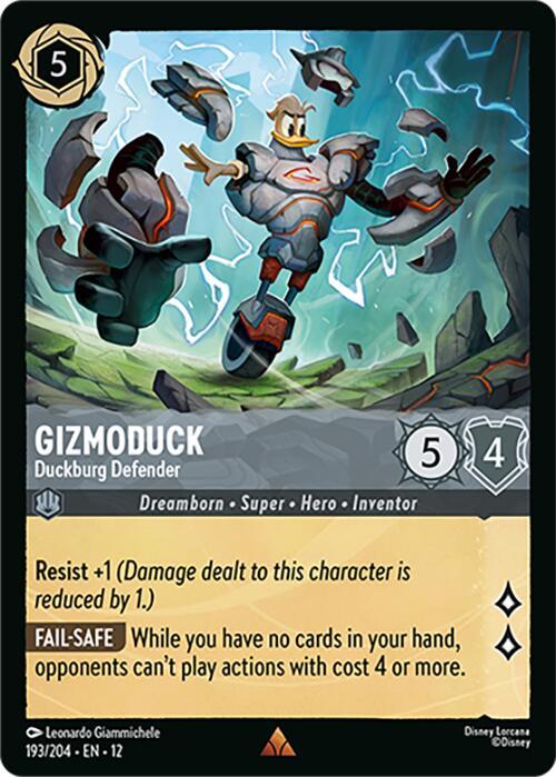 Disney Lorcana: Gizmoduck - Duckburg Defender card image