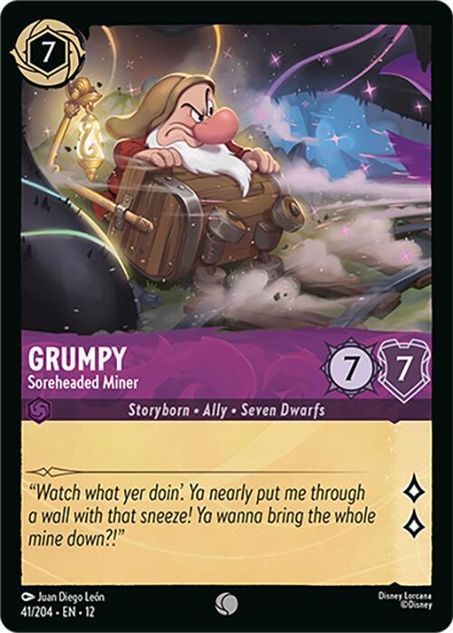 Disney Lorcana: Grumpy - Soreheaded Miner card image