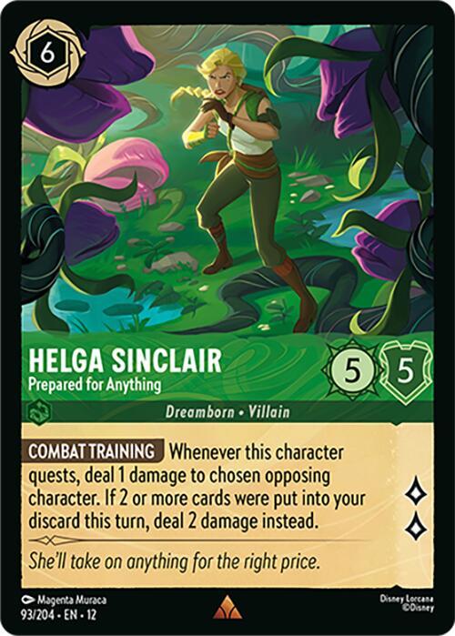 Disney Lorcana: Helga Sinclair - Prepared for Anything card image