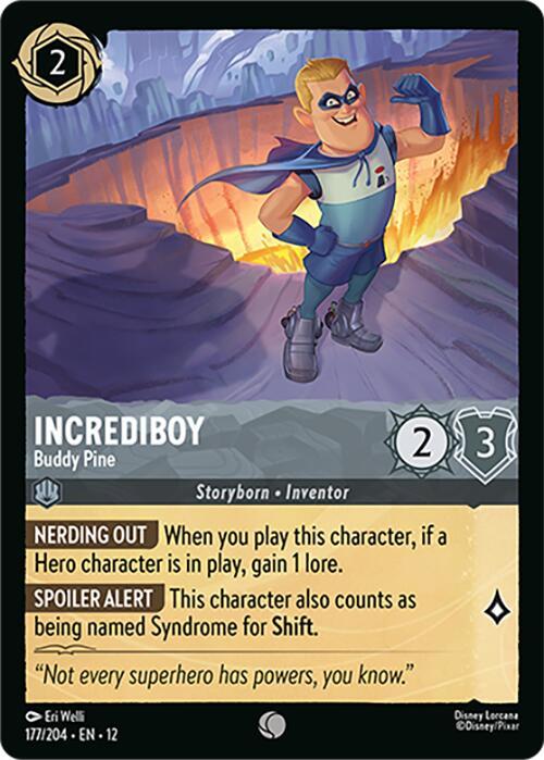 Disney Lorcana: Incrediboy - Buddy Pine card image