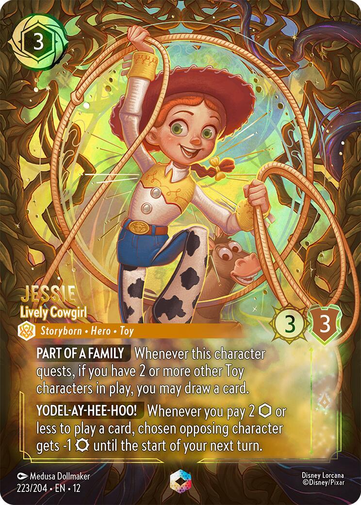Disney Lorcana: Jessie - Lively Cowgirl (Enchanted) card image