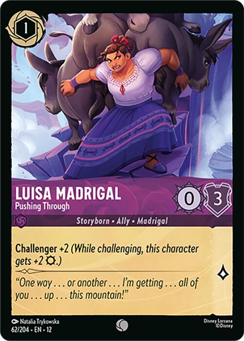 Disney Lorcana: Luisa Madrigal - Pushing Through card image