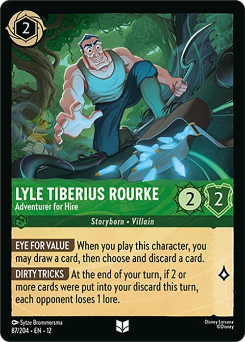 Disney Lorcana: Lyle Tiberius Rourke - Adventurer for Hire card image