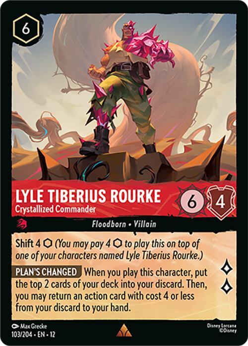 Disney Lorcana: Lyle Tiberius Rourke - Crystallized Commander card image