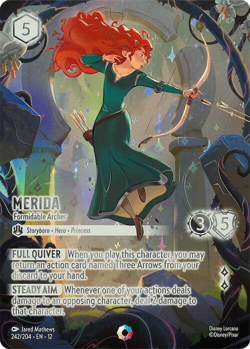 Disney Lorcana: Merida - Formidable Archer (Iconic) card image