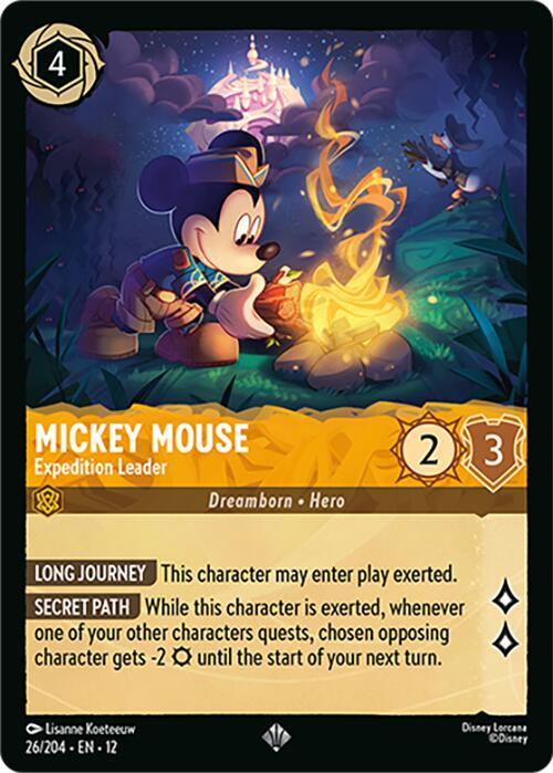 Disney Lorcana: Mickey Mouse - Expedition Leader card image