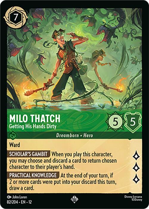 Disney Lorcana: Milo Thatch - Getting His Hands Dirty card image