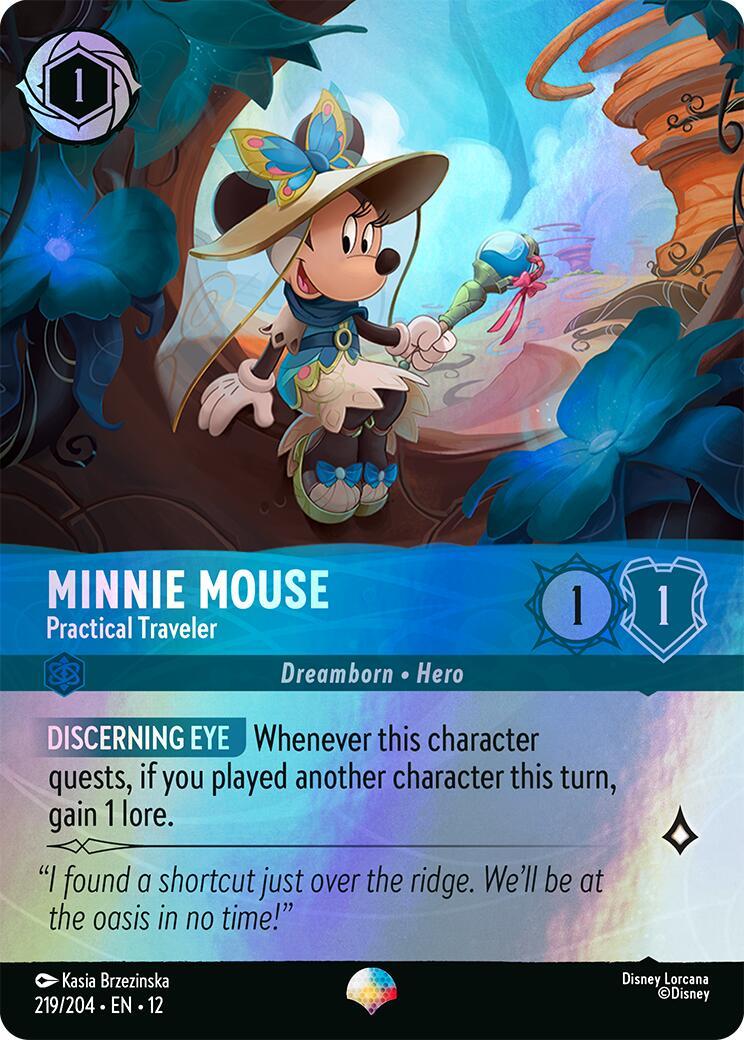 Disney Lorcana: Minnie Mouse - Practical Traveler (Epic) card image