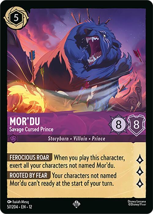 Disney Lorcana: Mor'du - Savage Cursed Prince card image