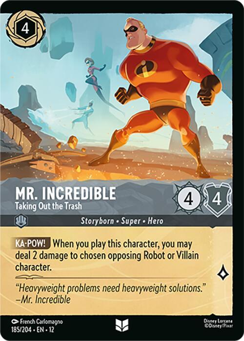 Disney Lorcana: Mr. Incredible - Taking Out the Trash (Foil) card image