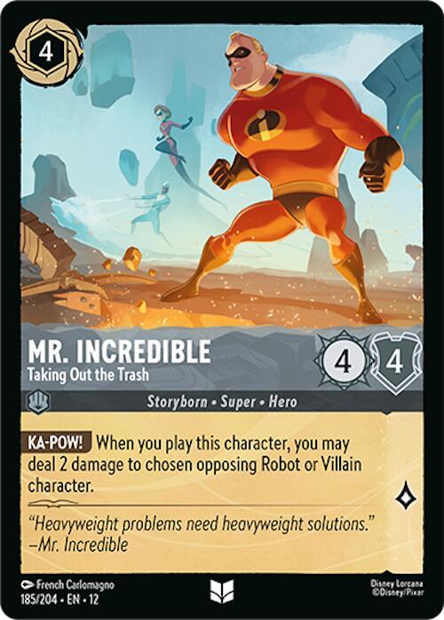 Disney Lorcana: Mr. Incredible - Taking Out the Trash card image