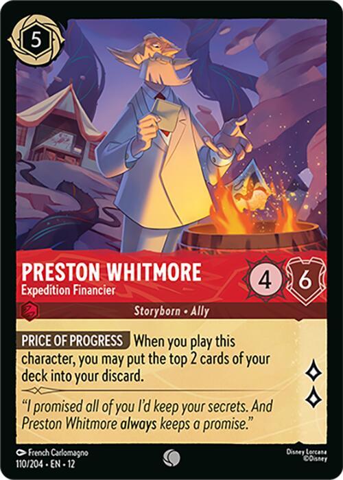 Disney Lorcana: Preston Whitmore - Expedition Financier card image