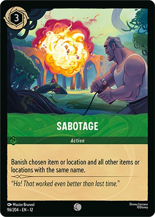 Disney Lorcana: Sabotage card image
