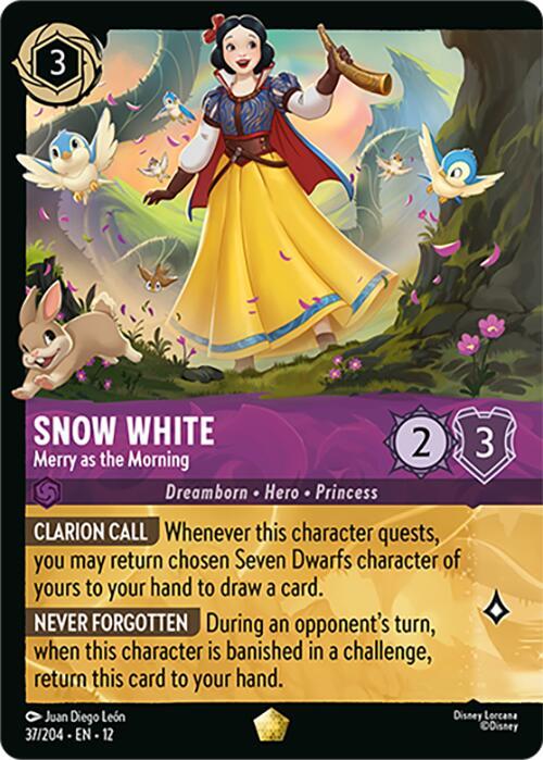 Disney Lorcana: Snow White - Merry as the Morning (Foil) card image