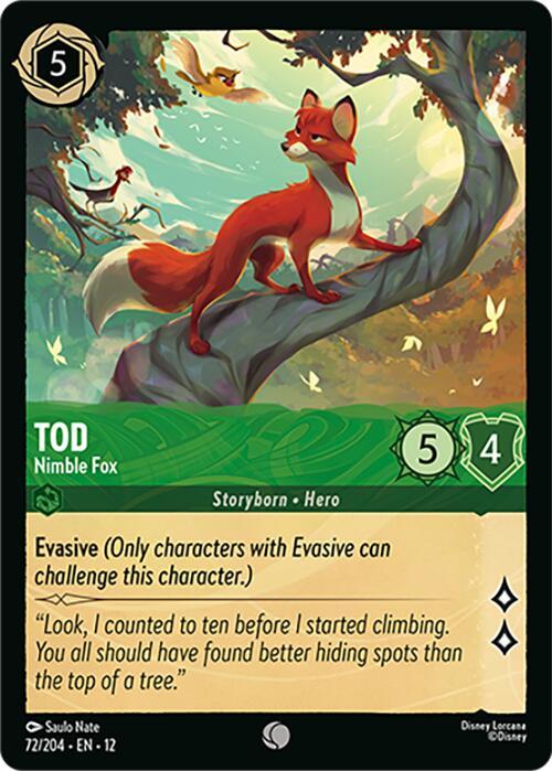 Disney Lorcana: Tod - Nimble Fox card image