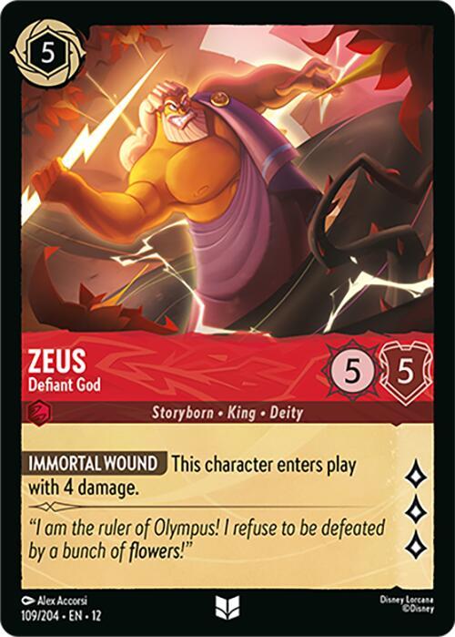 Disney Lorcana: Zeus - Defiant God card image