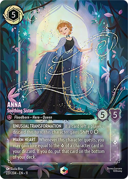Disney Lorcana: Anna - Soothing Sister (Enchanted) card image