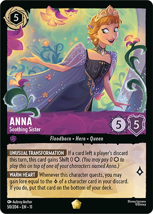 Disney Lorcana: Anna - Soothing Sister card image
