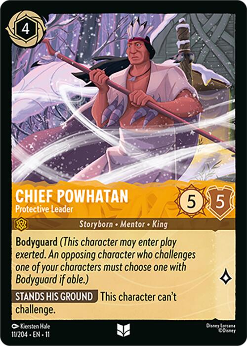 Disney Lorcana: Chief Powhatan - Protective Leader card image