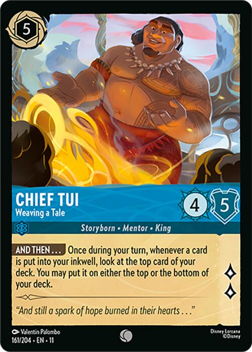 Disney Lorcana: Chief Tui - Weaving a Tale card image