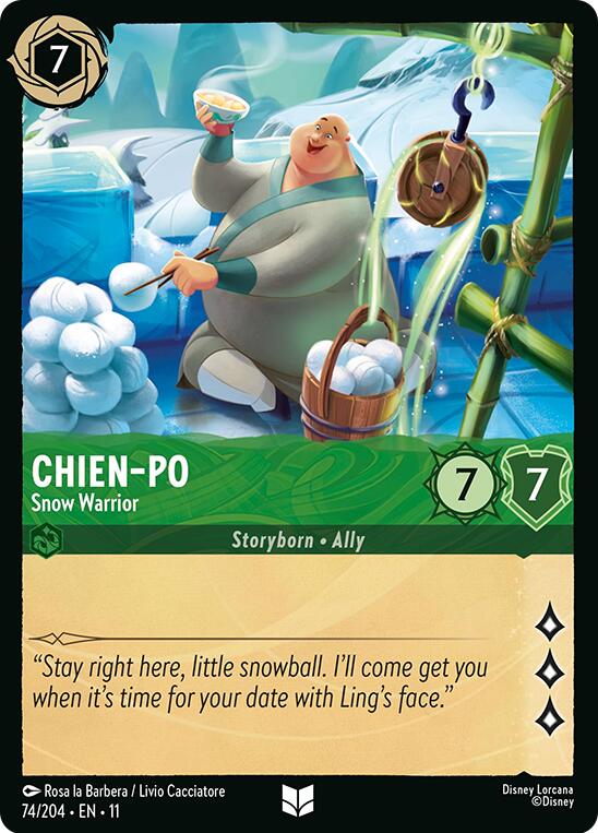 Disney Lorcana: Chien-Po  - Snow Warrior card image