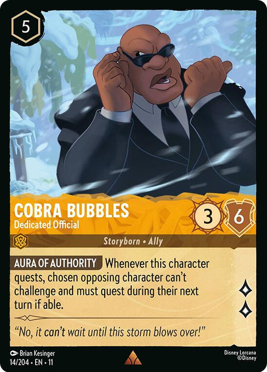 Disney Lorcana: Cobra Bubbles - Dedicated Official card image